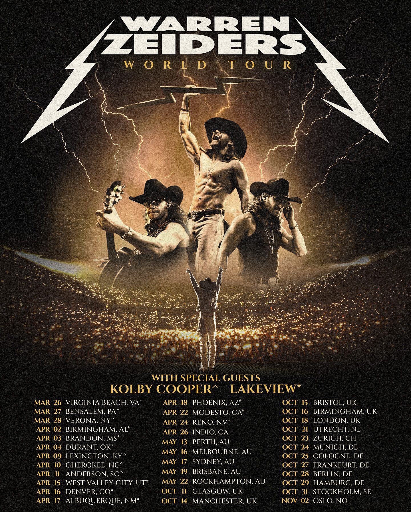 Warren Zeiders Tour Poster 2026